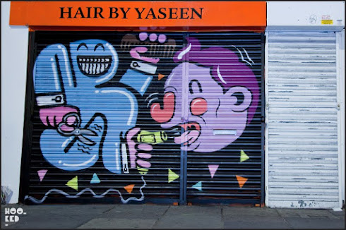 Street Artist Mr Penfold- 45RPM - Malarky & Billy hit East London