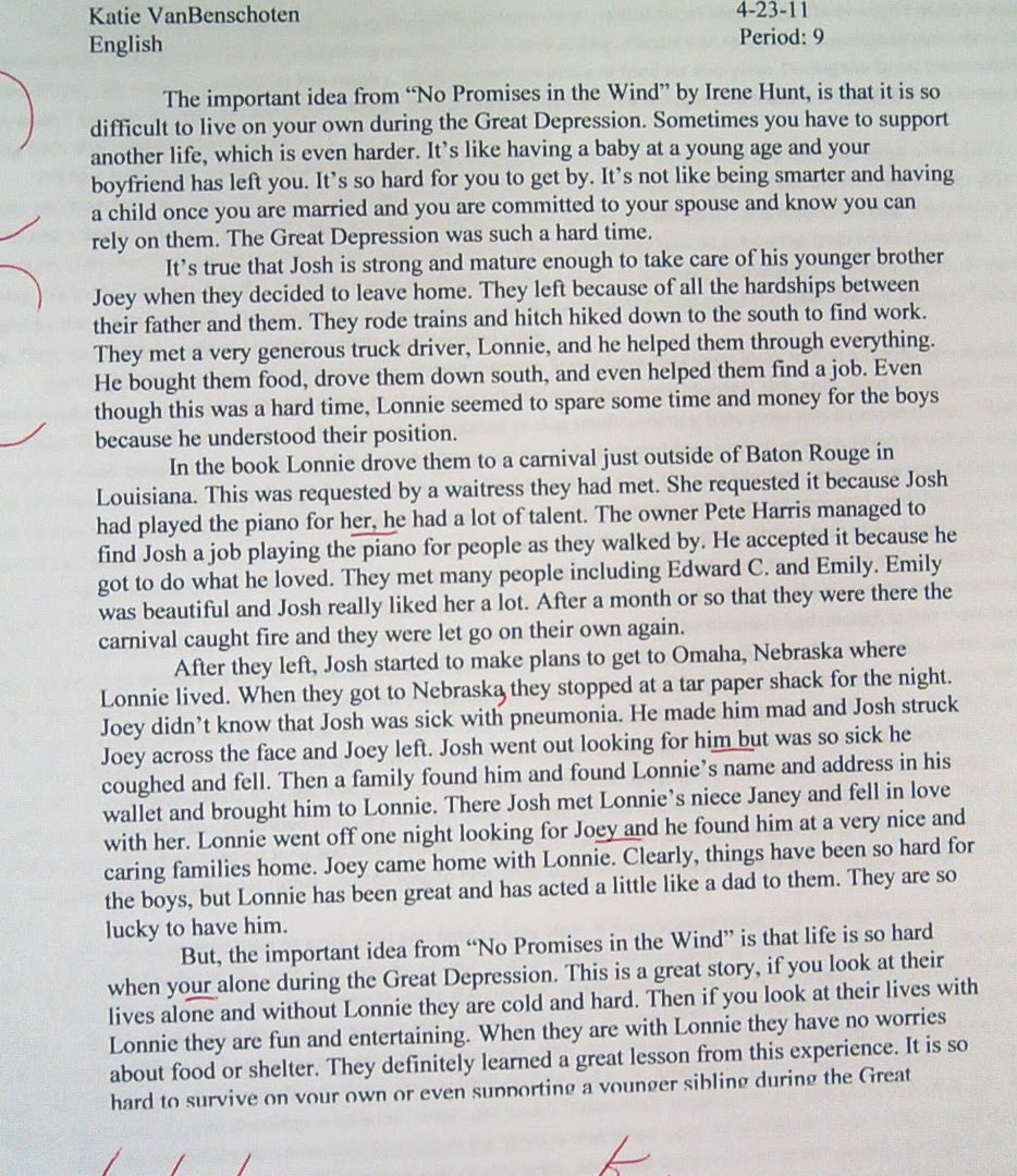 The great depression essay conclusion picture