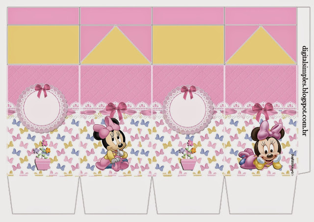 Lovely Minnie Baby, Free Printable Box.