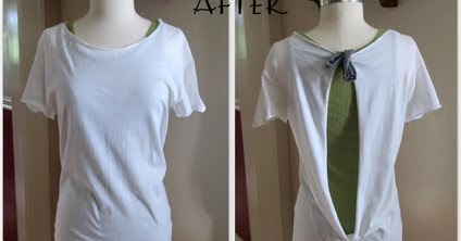 WobiSobi: Project Re-Style #32, Open back shirt.