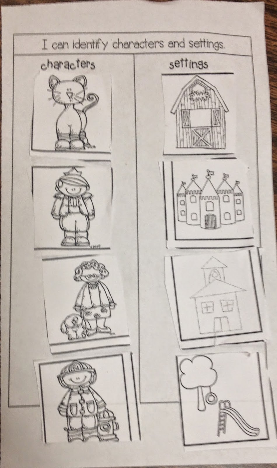FIRST GRADE MON-STARS: Characters and Setting