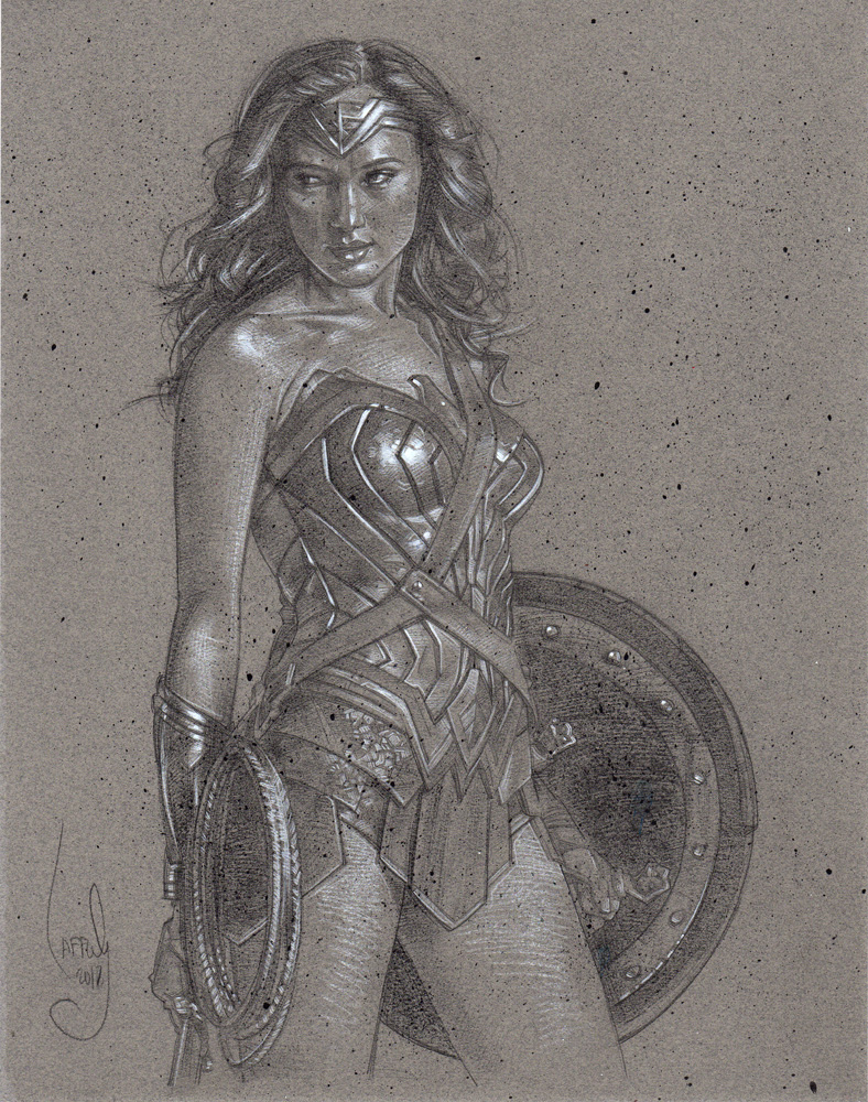 Gal Gadot as Wonder Woman, Artwork© Jeff Lafferty