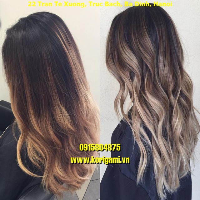 BALAYAGE HAIR COLOR IDEAS FOR WOMEN IN HANOI VIETNAM