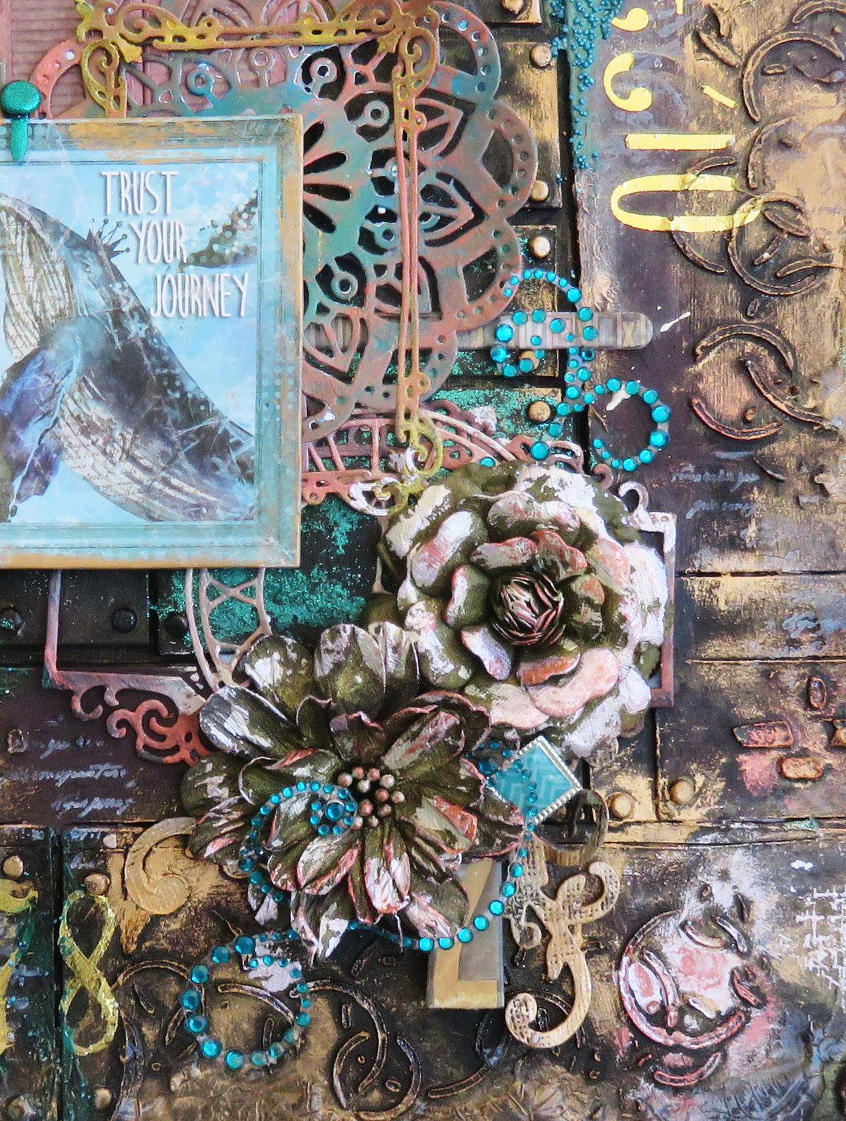 The BoBunny Blog: Life in Color Altered Mixed Media Canvas with Irit