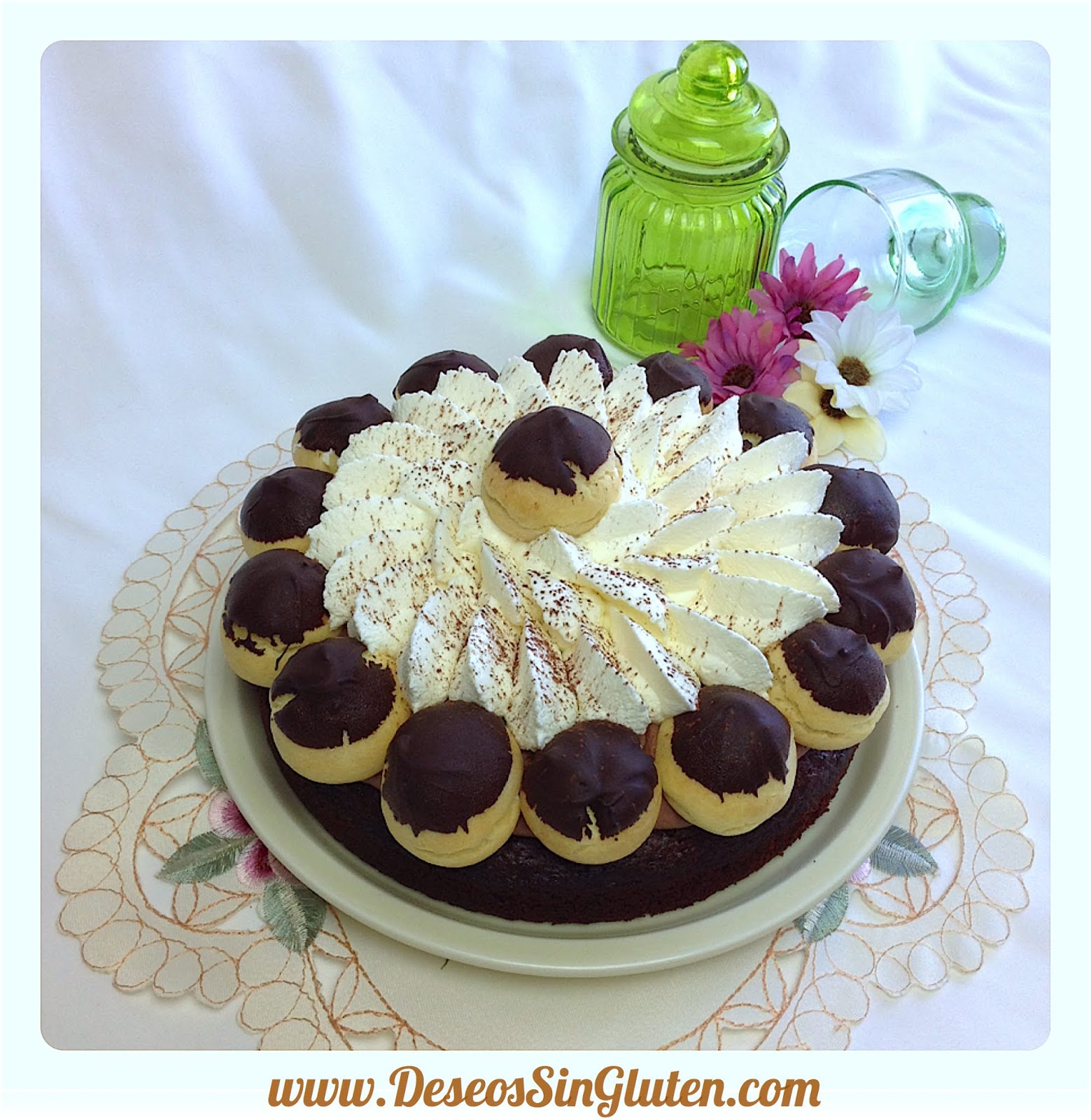 TARTA SAINT HONORE SIN GLUTEN