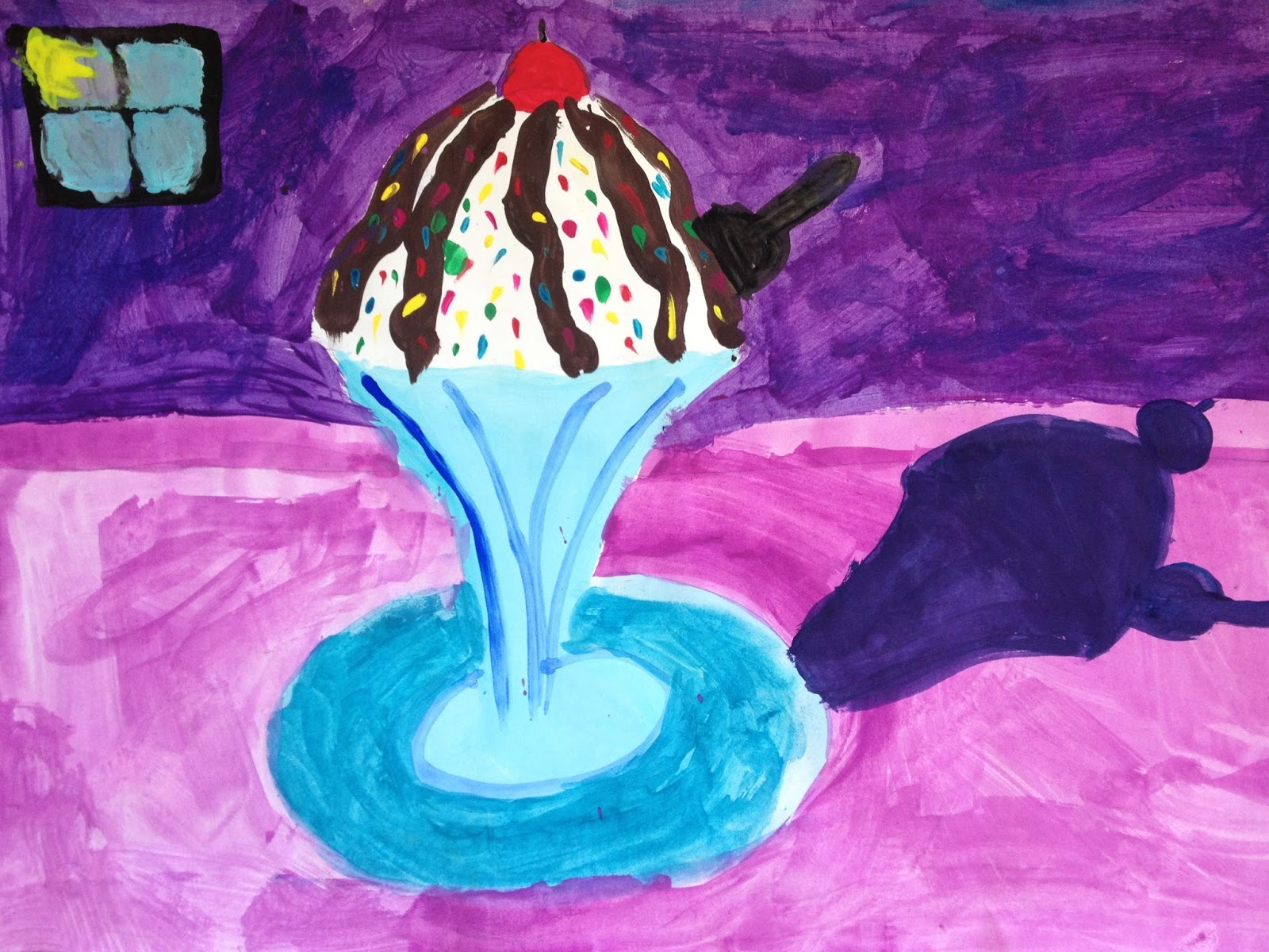Art at Hosmer Wayne Thiebaud Inspired Dessert Paintings