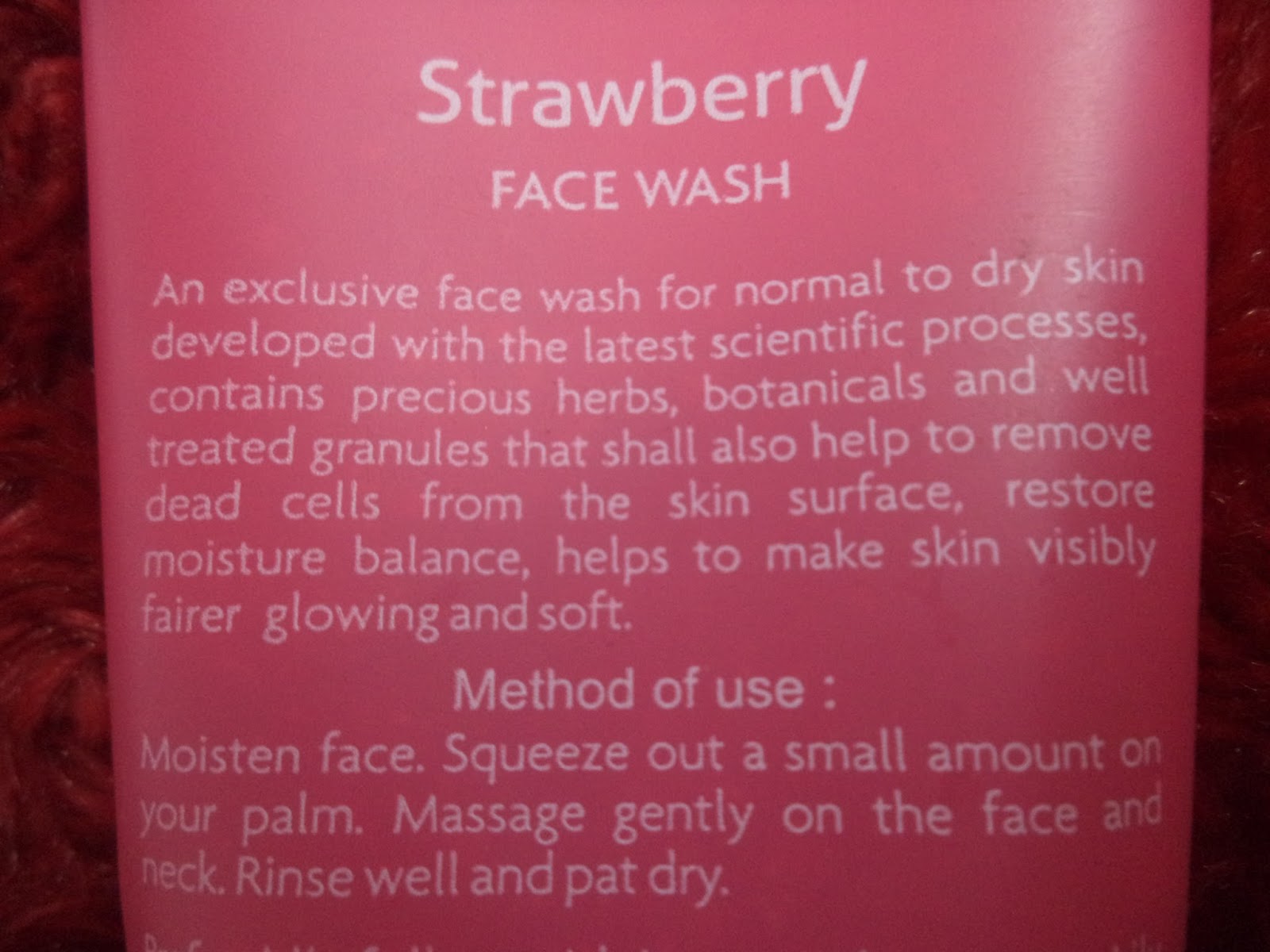 BEAUTYINFO REVIEW ON JOVEES STRAWBERRY FACE WASH