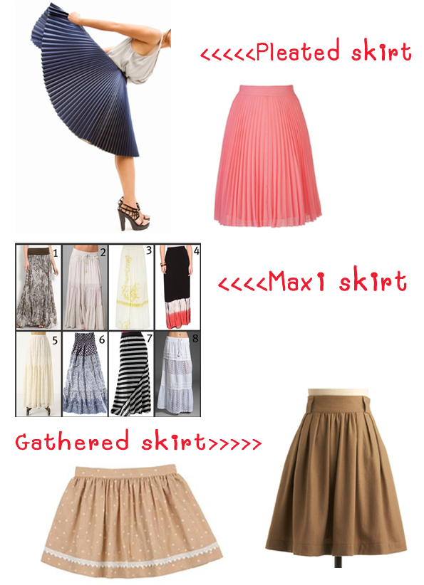 Types of skirts styles: Types of skirts styles