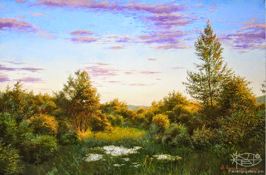 pinturas-paisajes-con-agua-y-arboles