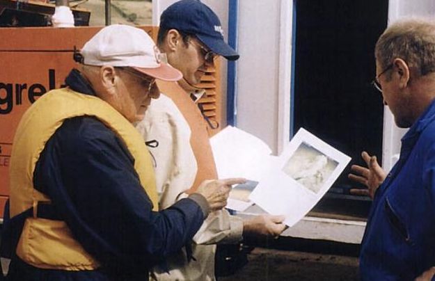 Dr. Robert Rines (left)