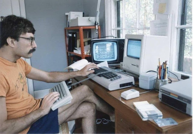 Frikis de los ordenadores en los 80