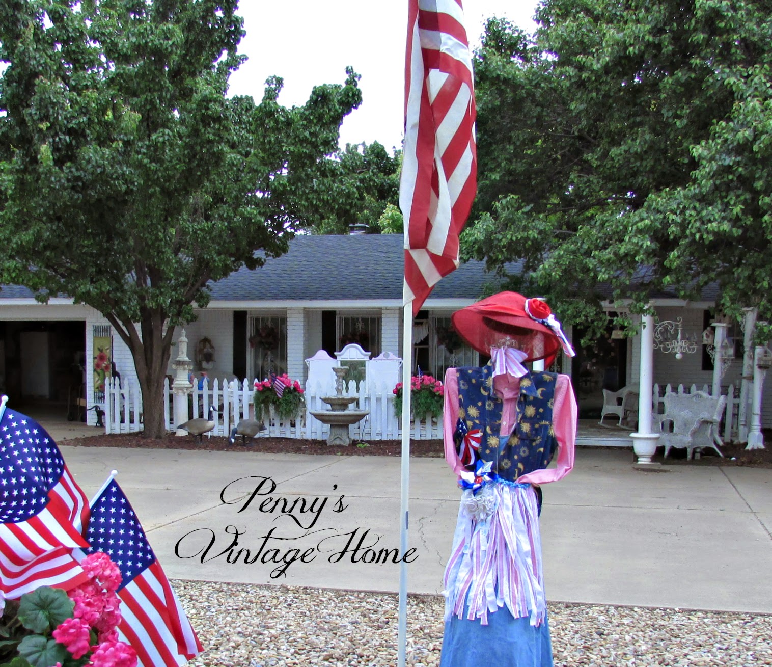 Penny's Vintage Home Memorial Day Yard Decor