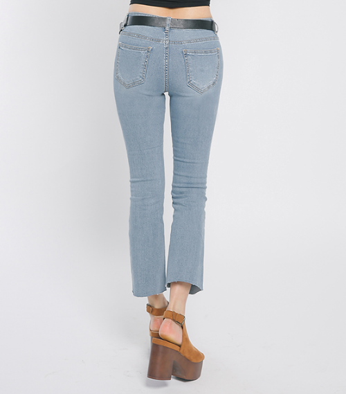 [Stylenanda] Cropped Boot Cut Jeans | KSTYLICK - Latest Korean Fashion ...