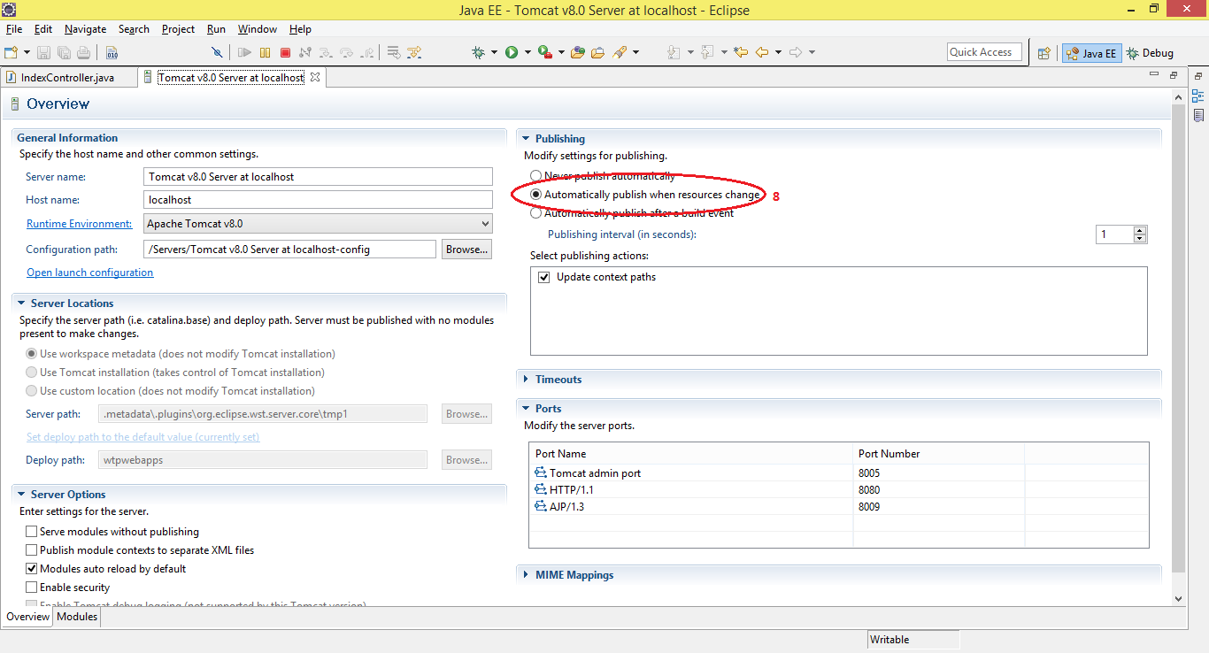 Hot swapping no Eclipse usando DECVM