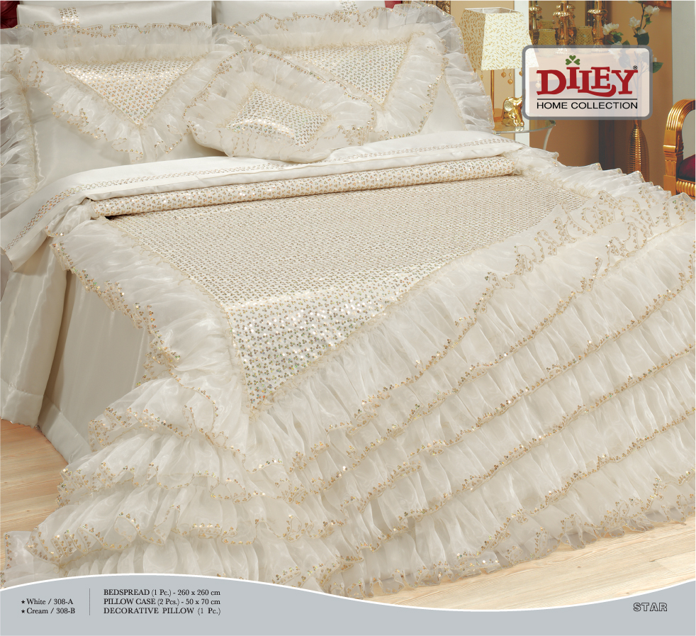 2012 Fantezi Yatak Örtüsü Modelleri Elif Perde