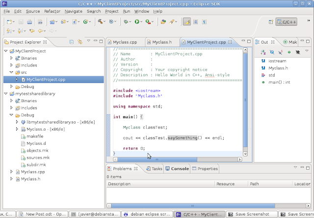 Linux, C++ and other Tortures: Shared Libraries with Eclipse