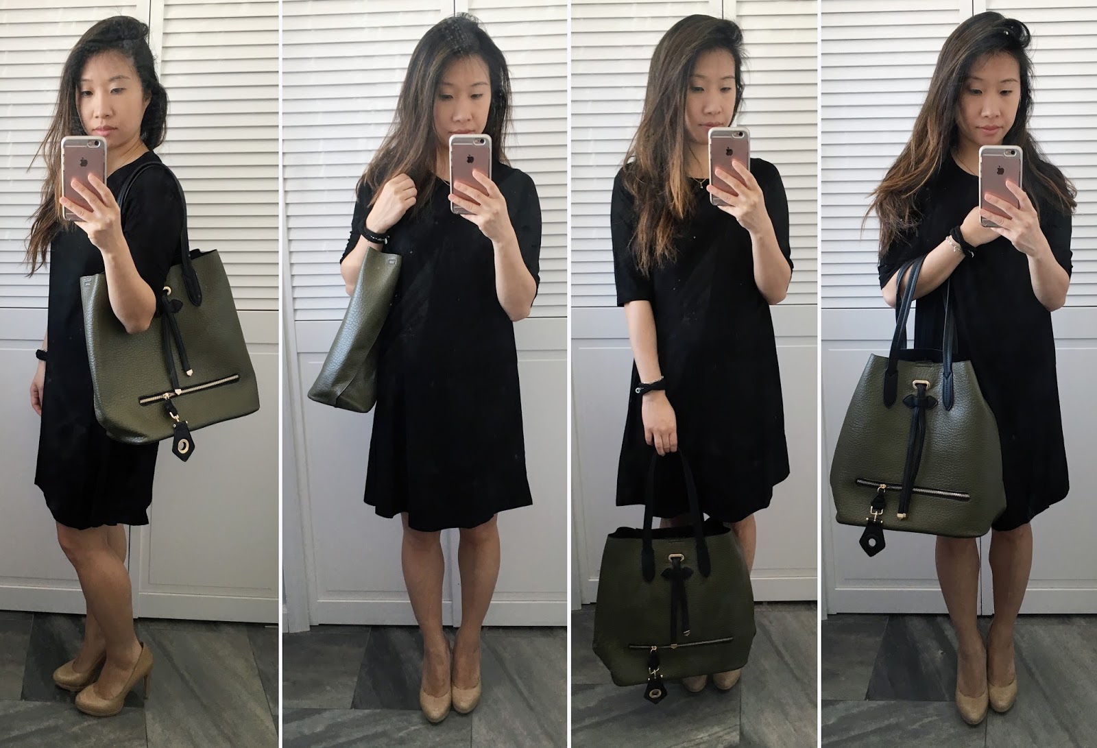 boohoo black tote bag
