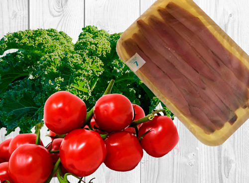 Ensalada de kale y anchoas