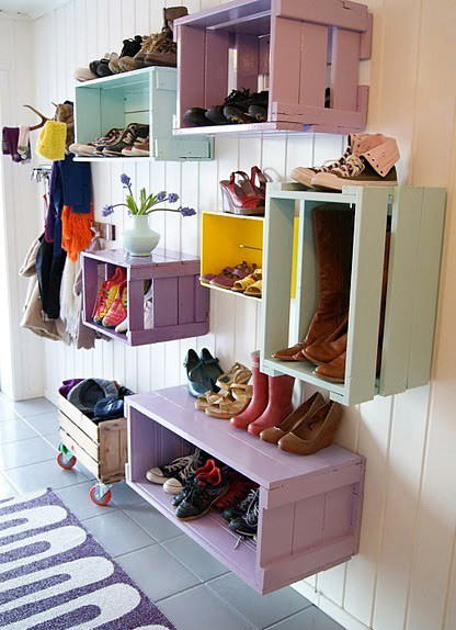 25 ideas para organizar los zapatos en tu hogar