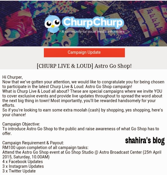 Events invitation dari Churp Churp