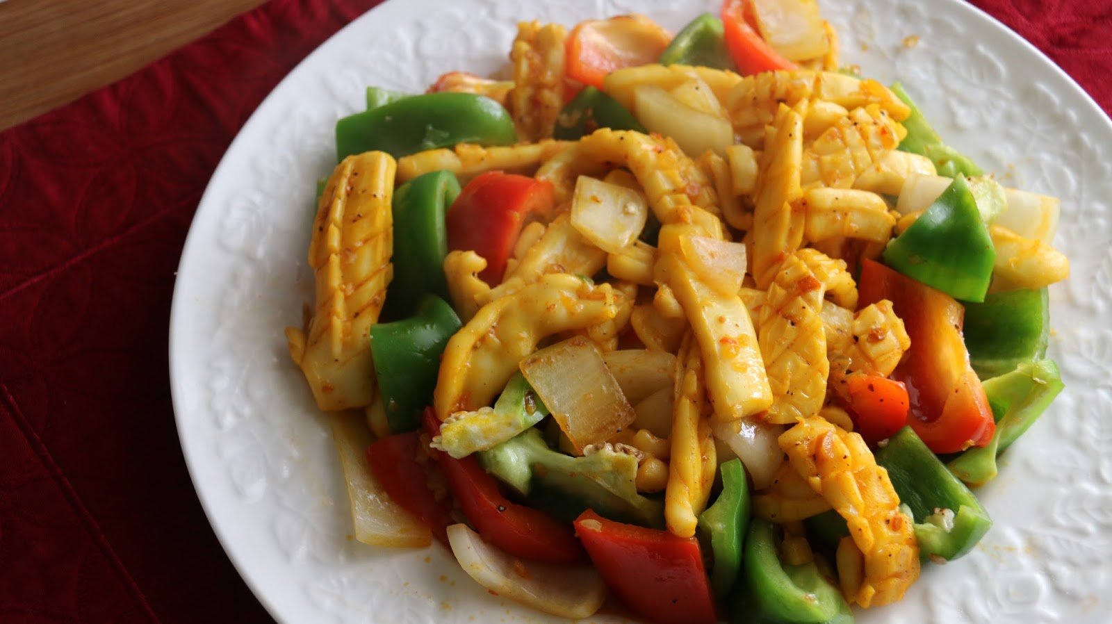 Boriville: Mực Xào Sa Tế (Stir-fry Sate Squid) Recipe