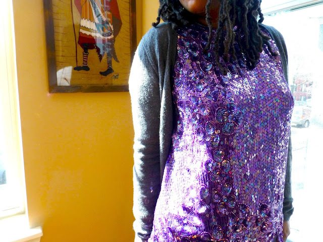 vintage sequin top