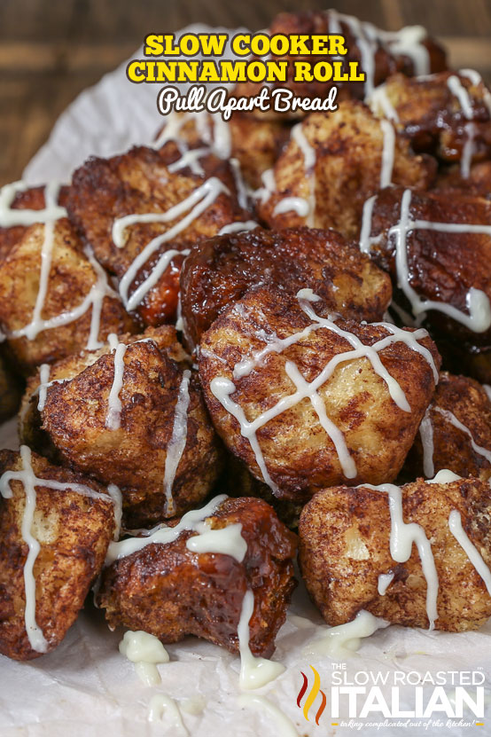 Slow Cooker Cinnamon Roll Pull Apart Bread The Slow Roasted Italian Bloglovin’