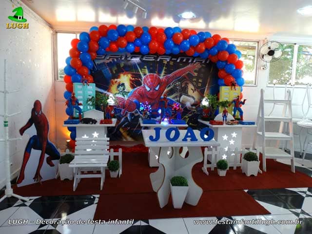 Decoração festa Homem Aranha provençal para aniversário infantil Decoração festa Homem Aranha provençal para aniversário infantil
