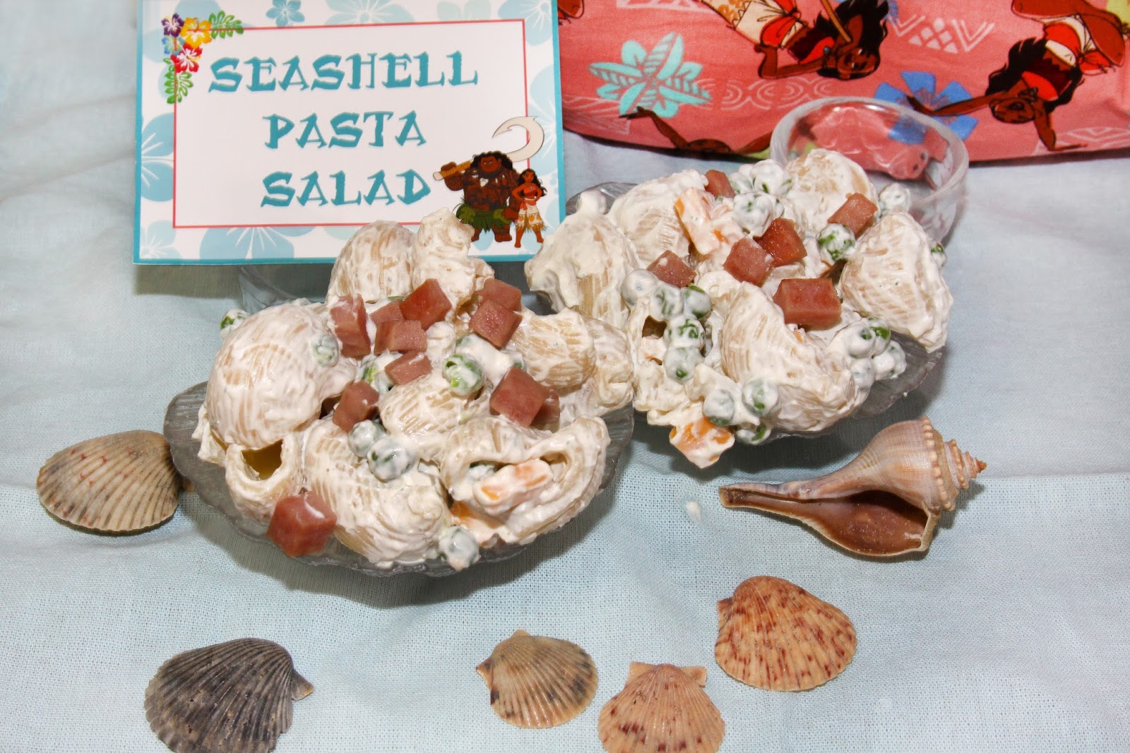 For the Love of Food Moana Hawaiian Seashell Pasta Salad