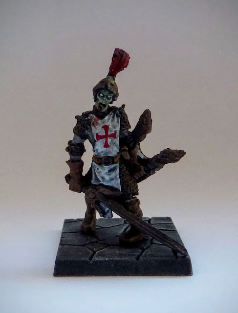 Dungeon Saga: Dwarf King's Quest painted evil dead: armoured zombie.