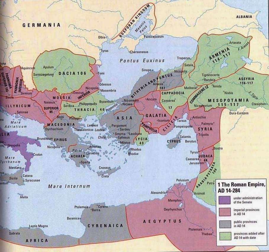 Roman Empire Eastern Border AD 300