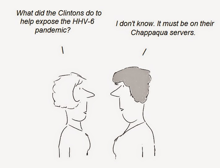 hhv-6, hillary clinton, cover-up, non-HIV AIDS