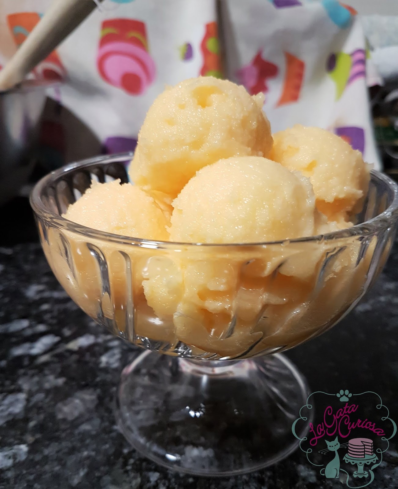 La Gata Curiosa SORBETE DE MANDARINA La Gata Curiosa SORBETE DE MANDARINA