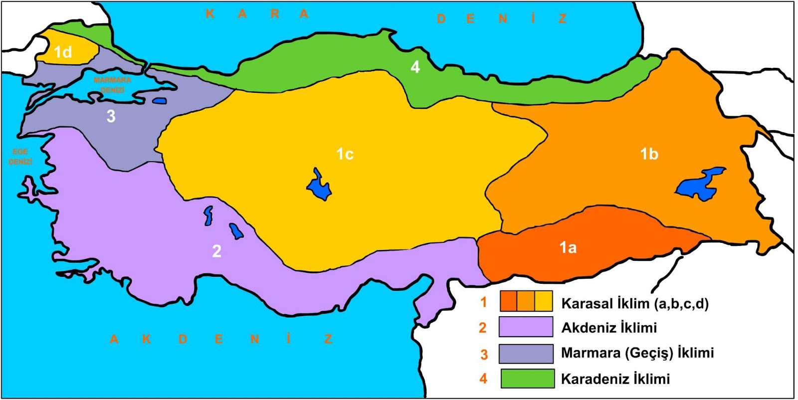 Map of Turkey's climate types Turkey Physical Political Maps of the City