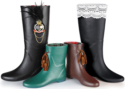 Botas de agua de caña alta y baja