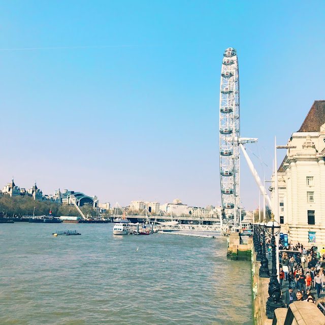 London Eye view from Westminster Bridge