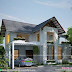Sloping roof modern house with 3 bedrooms