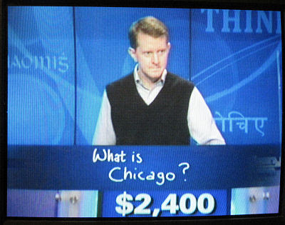 Jeopardy match Watson, Ken Jennings, Brad Rutter