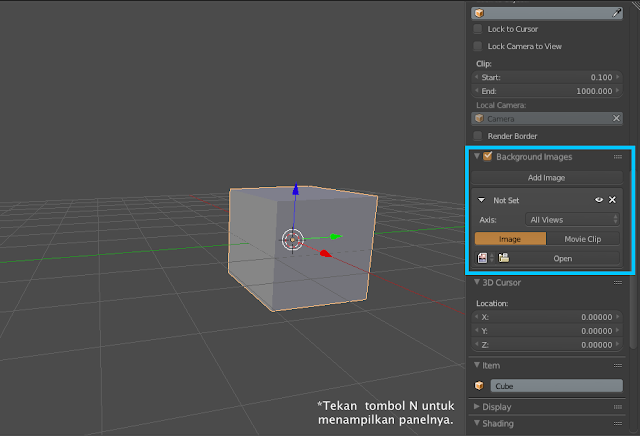 Gambar panel properties pada blender 3d. Gambar panel properties pada blender 3d.