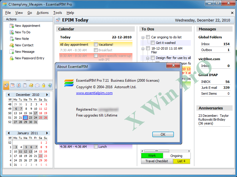 EssentialPIM Pro 11.6.0 download the new for windows