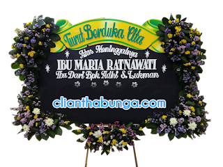 bunga papan duka cita surabaya elegan sekali