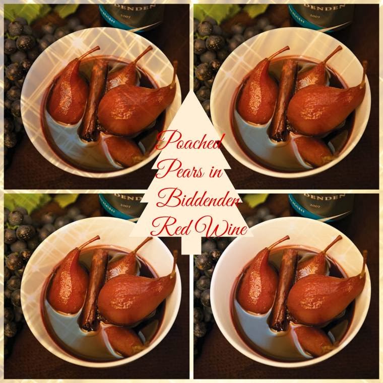 Poached Pears in Biddenden Red Wine: Christmas Treats