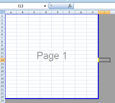 Print Area di Excel