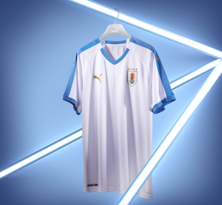personalizar camisetas futbol online 2020: Camiseta de Uruguay segunda Copa América 2019