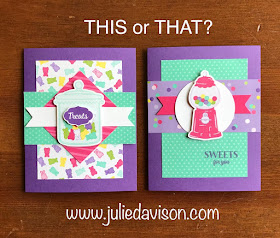 5 Cards, 1 Layout -- Stampin' Up! Occasion Catalog Sweetest Thing + How Sweet It Is ~ www.juliedavison.com