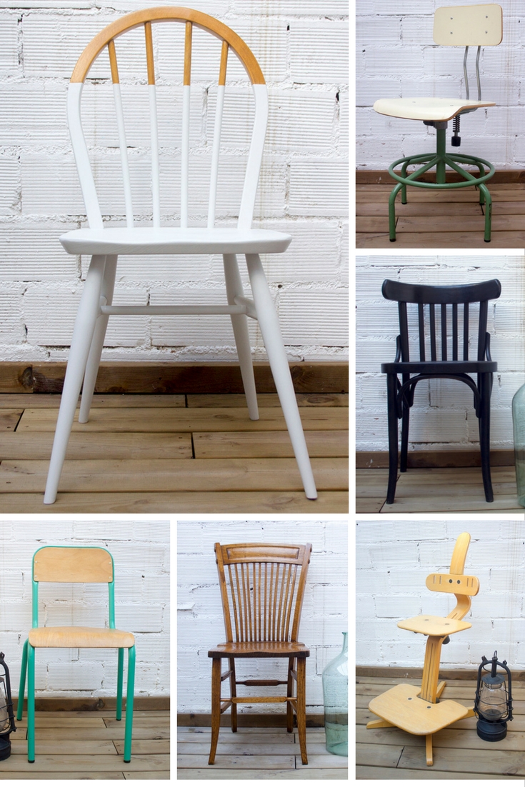 Variedad de sillas en venta. Studio Alis - Barcelona