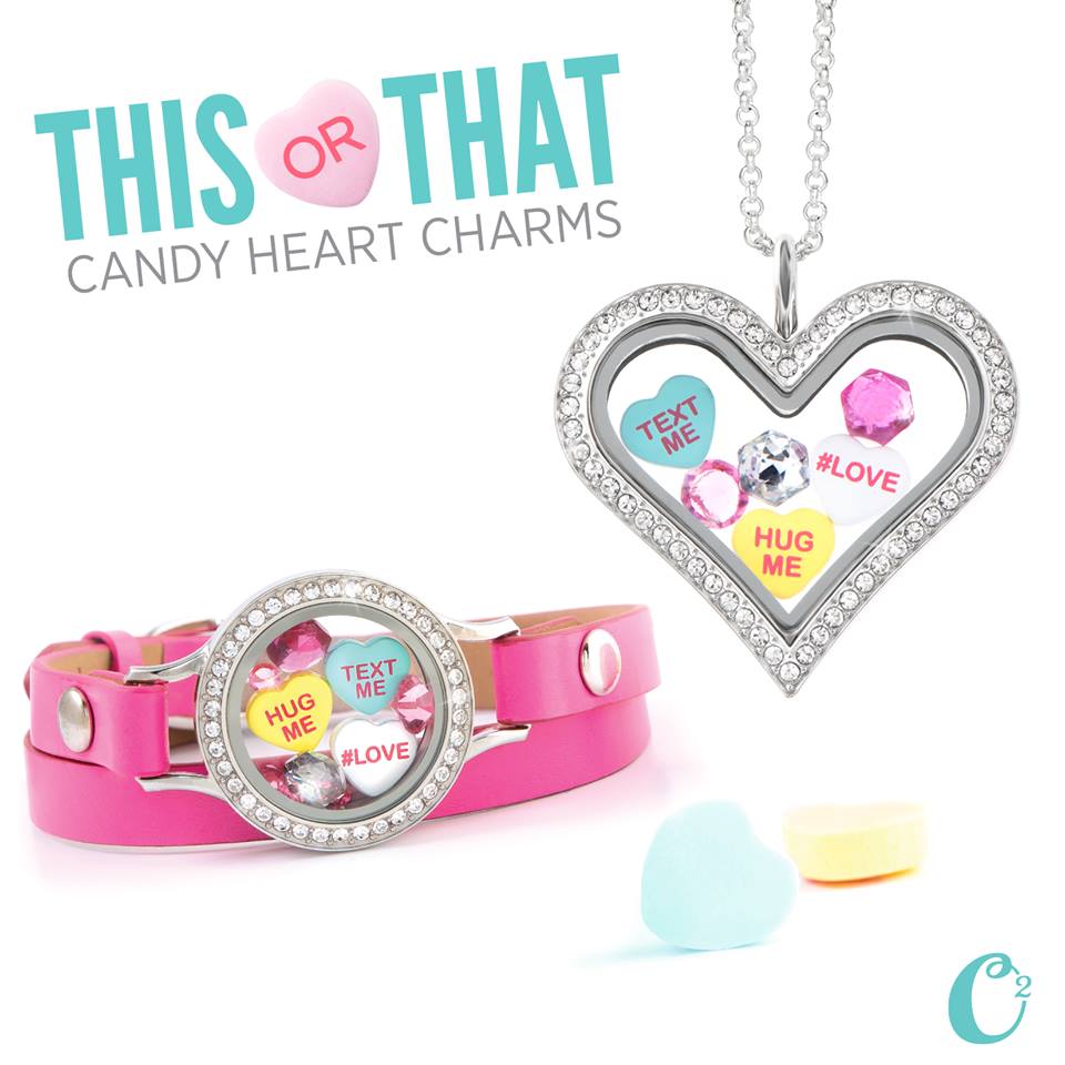 Origami Owl Sweet Conversation Candy Heart Charns - Shop StoriedCharms.com
