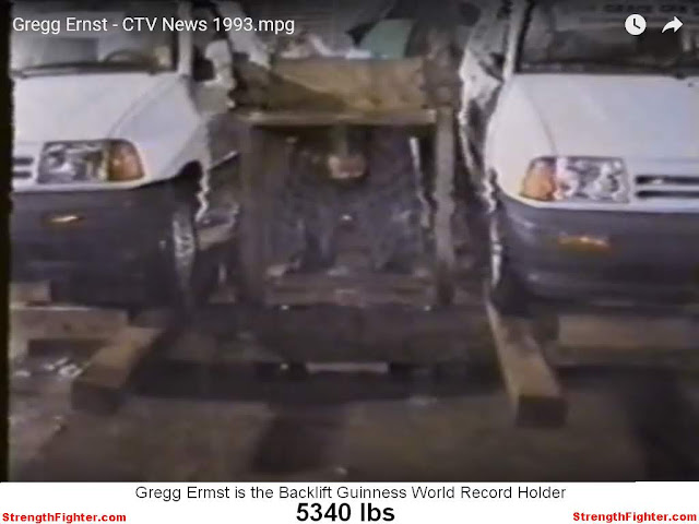 Gregg Ernst is the Backlift Guinness World Record Holder with 5340 lbs. StrengthFighter.com