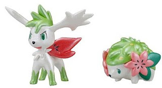 Shaymin figure pearly version land sky form Takara Tomy Monster Collection