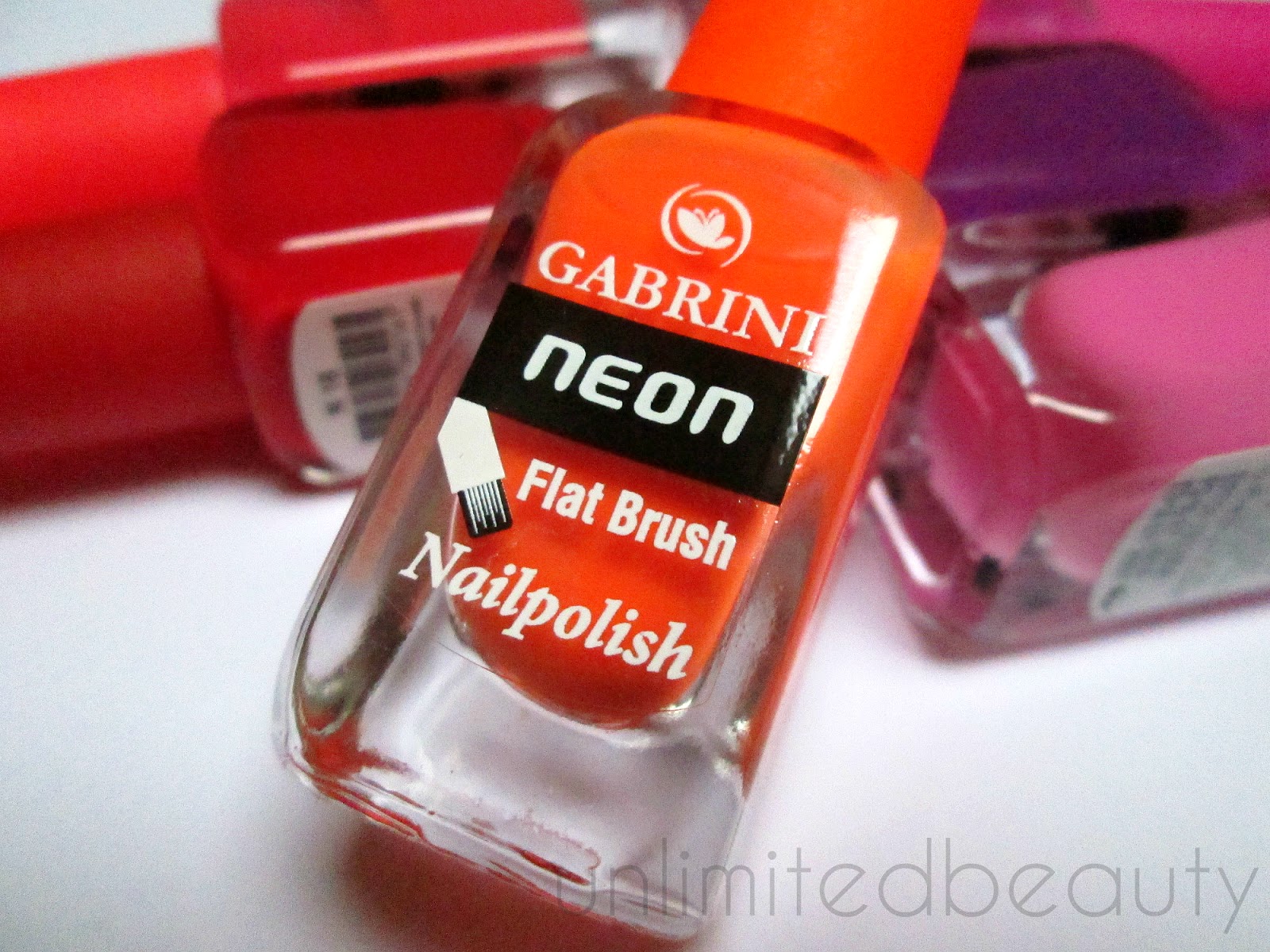 GABRINI Neon, Flat Brush lakovi za nokte Unlimited beauty